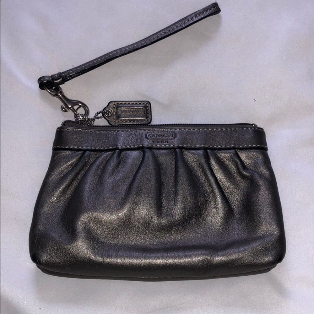 Metallic Coach Wristlet